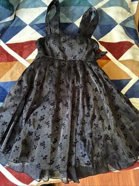 Lucy in the Sky Black Lace Overlay Dress